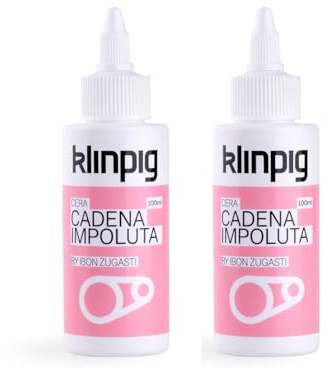 KLINPIG - Cera Cadena Impoluta x Ibon Zugasti 100 ml, Cera Lubricante para Cadena de Bicicleta, Gran Duración y Minimiza la Fricción, Impermeable (2)