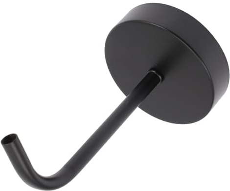 COLLBATH Supporto per Lampada da Parete in Ferro Battuto Nero Accessorio DIY per Lampade Muro Base Porta Lampada Resistente e Facile da Installare per Illuminazione Camera