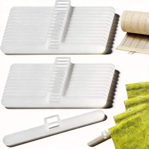 20 Pcs Vertical Blind Top Hangers – Universal Vertical Blinds Repair Parts, Replacement Blind Slats, Vertical Blind Clips, Top Fixing Accessories for Vertical Blinds, White Plastic, 127 mm (5.0 Inch)