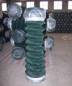 4Wire Chainlink Fencing 90cm High Fencing Green PVC Coated 25mts - 4wire