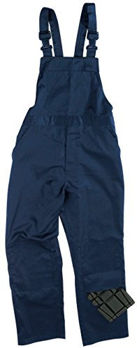Men's Work Wear Safety Work Poly/Cotton Bib 'n' Brace Painters Decorators Engineers Coveralls Overalls Dungarees (Waist To Fit 38, Navy Blue)