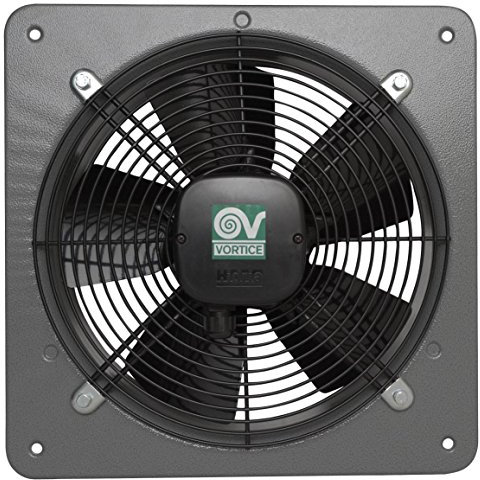 Vortice – Ventilatore a Parete per spurgo diretto verso il libero, assiale, Nero, Nero, 400.00 voltsV