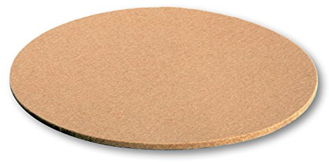 Filzbrand Filz Untersetzer rund 25 cm groß, 5mm stark, Deko Filzuntersetzer für Gläser, Vasen oder Teller, Designfilz aus 100% Wolle, beige – Made in Germany