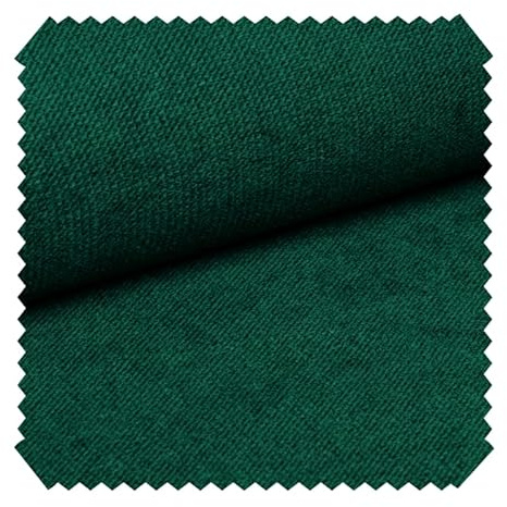 novely® PASSAU - Samtig Weicher Chenille-Möbelstoff - Robuster Polsterstoff - Pflegeleichte Meterware 1lfm | Farbe: 19 Smaragd Grün