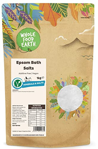Wholefood Earth - Epsom Salts 1kg - Unrefined - Additive Free