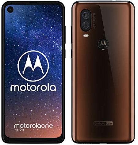 Smartphone Motorola One Vision débloqué 4G (écran FHD+ 6, 34 - Android 9.0-128Go - 48MP + 25MP) Bronze