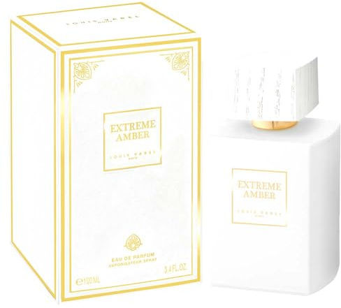 Louis Varel Extreme Amber Eau de Parfum Spray Unisex, 100 ml mit Parfümzerstäuber Geschenk