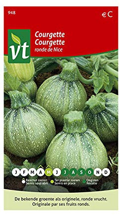 Courgette Ronde de Nice Graines -Courgette ronde est originale et très décorative