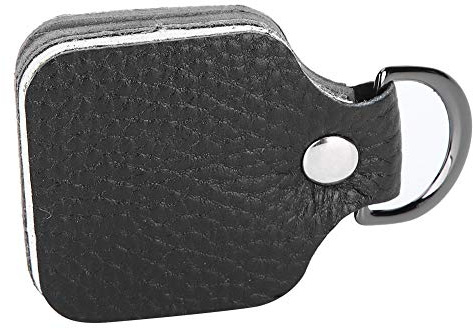 Fyearfly 2 in 1 Angelschnurglätter & Reiniger, Wasseraufnahme Drahtvorfach Reiniger Angelschnur Glätteisen Zubehör für Fliegenfischen mit D-Clips Tackle Tools, Schwarz, ca. 5,7 x 4,5 cm