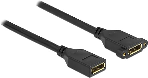 Delock DisplayPort 1.2 Kabel Buchse zu Buchse zum Einbau 4K 60 Hz 30 cm