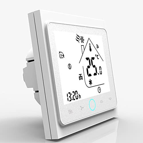 Termostato Calefaccion WiFi Central Aire Acondicionador Termostato Controlador de Temperatura 2 Tubo 4 Tubo Tubo 3 Velocidad A Bobina de Ventilador Trabajo con Termostato Inteligente