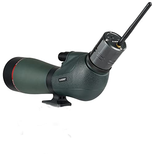 SVBONY SV406P 20-60x80 ED Spotting Scope, with Electronic Camera, ED Focal Lens True Color Representation, IPX7 Waterproof Digiscoping, Ultra High Definition Optics Scope for Bird Watching Wildlife