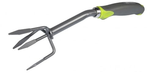 Griffe 4 dents BMI, à Fleur en acier avec revêtement antirouille, et manche ergonomique bimatière Soft Touch, jardinage