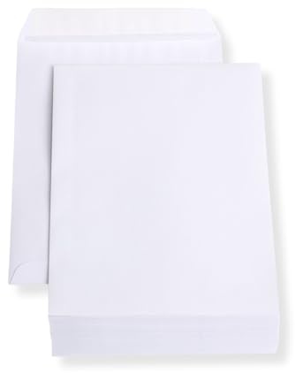 100 St. B5 Versandtaschen 176 x 250 mm weiß ohne Fenster Briefumschlag selbstklebend