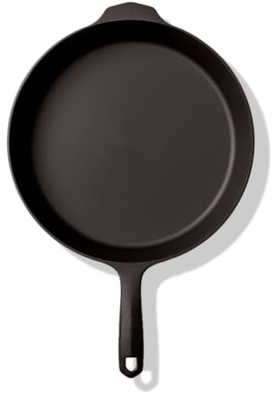 Field Company Large Cast Iron Skillet – 11.6-Inch Pre-Seasoned Pan for 4+ Servings, Lighter & Smooth, Made in USA