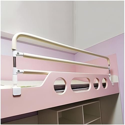 ROEDAX Bettgeländer, Edelstahl-Betthilfsschiene, Haltegriff am Bett, medizinisches Bettgitter, 120 cm/130 cm/140 cm, tragbares Hilfsgeländer