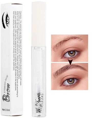 Gel fixateur pour sourcils transparent,Gel pour sourcils transparent,Gel pour sourcils longue durée transparent - Colle à sourcils, gel à sourcils à tenue forte, à séchage transparent et résistant à l