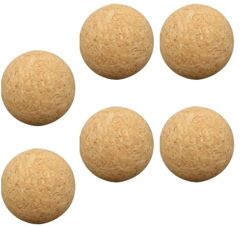 Anneome Tischfußballbälle 6 Stück Korkset Verschleißfeste 36mm Bälle Professioneller Ersatz für Tischfußball Multifunktional für Spiel Party