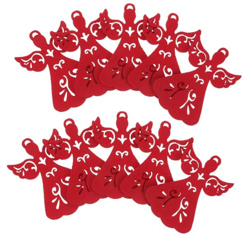 ULDIGI 16stücke Hänge-Engel-Ornamente Für Weihnachtsbaum-Dekoration Weihnachtsbaumengel Aus Weihnachtsdeko Für Party Fenster Tür Wand Garten Haus
