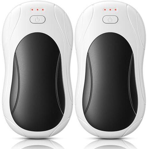 VOSFEEL Handwärmer Magnetische 2er-Pack 12 Stunden Lang Anhaltende Heizung USB Wiederaufladbarer Handwärmer