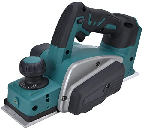 Raboteuse à main électrique sans fil 3-1/4 Raboteuse à bois avec profondeur de rabotage réglable de 2 mm 15000 tr/min Raboteuse à main électrique portative for le travail du bois, la coupe, le rabota