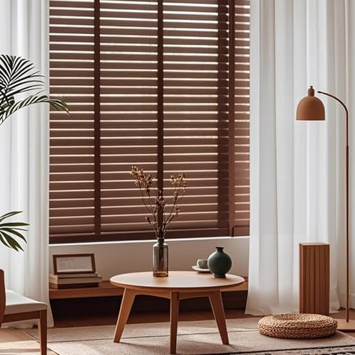 Naturale Tapparella Avvolgibile,Tenda a Rullo in Legno,Tende a Rullo Esterne Traspiranti,Filtranti/Protezione Solare/Insonorizzate,Facili da Installare,Veneziane da Interno (W70xH180cm/W28xH71)