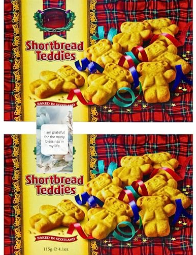 Biscuits Hamper Bundle Consisting Of Shortbread Teddies Biscuits (2 Pack) – By Oerich Gift