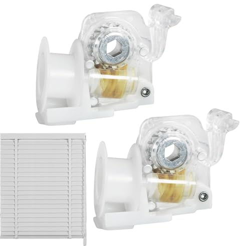 Rollos Ersatzteile,2 Stück Kippmechanismus passend für die Sechskantstangen - Montagehardware Mit Transparenten Dünnen Linien