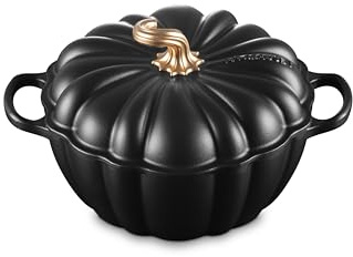 Le Creuset Enameled Cast Iron Signature Pumpkin Cocotte, 4 qt., Licorice