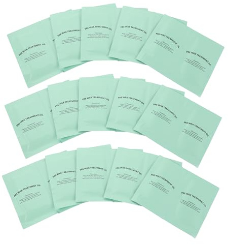 BESTYASH 50 Pièces Lingettes Pré-dépilation Huile Nettoyante et Apaisantes Lingettes Préparatoires Cire pour Types de Peaux Protection et Préparation Épilation