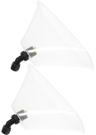 ibasenice Boquilla Atomizadora De Alta Presión para Pulverización Agrícola, 2 Piezas con Protector contra Viento Transparente, Boquilla De Nebulización Uniforme para Jardín y Cultivo