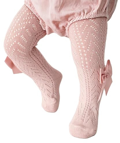 Baby Girls Tights Toddler Knit Leggings Cute Infant Cotton Pantyhose | Newborn Tights Cute 0-12 Months 1 2 3t Girls Cotton Leggings Hollow Out Knitted Pantyhose for Newborn Toddler Infant