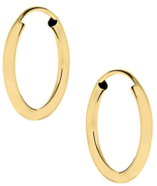 My Gold Damen Mädchen Ohrringe Gold 333/585 Creolen Echtes Gelbgold 333/585 (8/14 Karat) Ø 20mm Goldohrringe Pretty MOD-07710