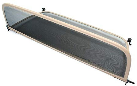 GermanTuningParts Déflecteur de Vent pour Audi A3 8P (2009-2013) - Pliable - avec Fermeture Rapide - Beige | Filet Anti-Remous Coupe | Déflecteur d'air