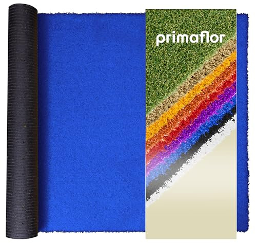 Primaflor Kunstrasen Fun4You | 200 x 100 cm | Blau | 12 mm | UV-stabil | wasserdurchlässig | Rasenteppich für Außenbereich | Outdoor-Bodenbelag als Bootsdeckbelag & für Sport