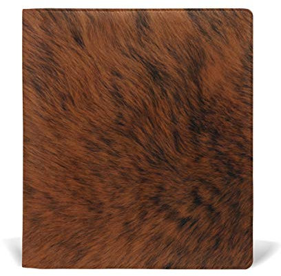 FANTAZIO Bucheinband, rotes Fell, passend für kleinere, dünnere Textbücher bis 22,9 x 27,9 cm