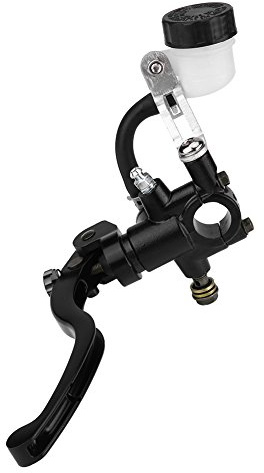 Pompa Frizione e Freno Idraulica Radiale Universale per Moto Scooter, Leva Regolabile, Adatta a Manubri 22 mm (7/8), Sinistra Anteriore
