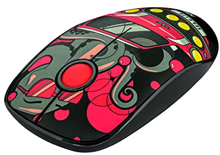 Trust Sketch Mouse Wireless con Clic Silenziosi, Rosso