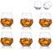 Ensemble De 6 Verres à Whisky Diamantés en Verre Scotch Incliné 300 ML en Verre à Whisky Look Moderne pour Hommes Femmes, Papa, Mari, Amis, Verrerie pour Gobelet à Bourbon/Rhum/Bar