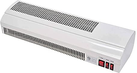 Devola Over Door Electric Heater 3kW Air Curtain | Open Window Detection | Ceiling Suspension, Wall-Mounted or Splicing | 2 Heating Settings (1.5kW & 3kW), Indoor Fan Heater & Cooler, White DVSH3000WH