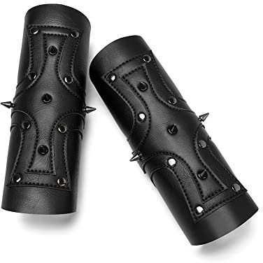 GRACEART Steampunk-Armstulpe aus Leder, verstellbar, Stil h, Einheitsgröße