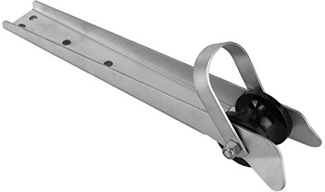 AYNEFY Boots-Ankerrolle, 15-Zoll-Marine-Bugrolle 304 Edelstahl Anti-Korrosions-Docking-Rolle Ankerrolle Ersatz für Marineboote, mit Ausgestellten Montagespitzen Ankerrolle für Boot