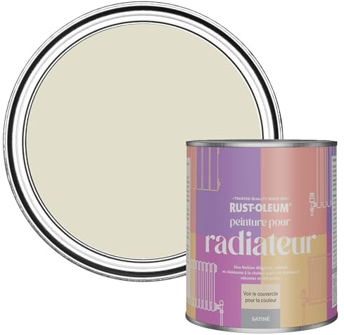 Rust-Oleum Hitzebeständiger Heizkörperlack in seidenglänzendem Finish - Hafermilch 750ml