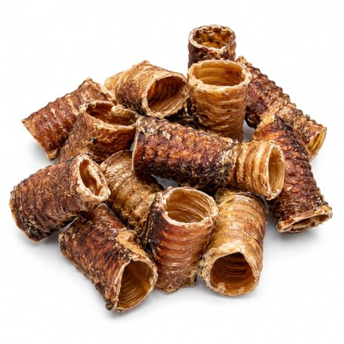 Rinderstrossen für Hunde 5kg, 10–14 cm Kauartikel für kleine & mittlere Hunde, 100% natürlicher Kausnack aus Rind, getreidefrei & proteinreich, zahnpflegend & langanhaltend von Lucze