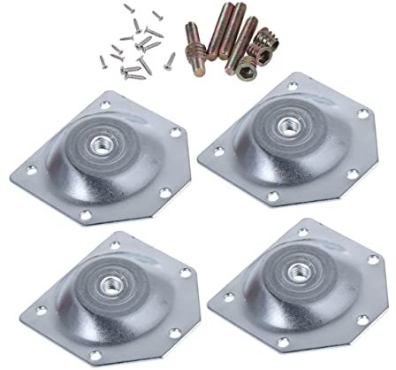 Gadpiparty 6pcs Table Leg Gasket Connector Bevel Iron Plate for Chair Leg Risers and