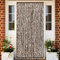 Homgoday Tenda Antimosche Marrone e Bianca 100x230 cm in Ciniglia, Arredo, Tenda da Esterni per Privacy, Tenda per Giardino Balcone, Tenda da Sole per Esterno, Tenda Laterale per Terrazzo Esterna