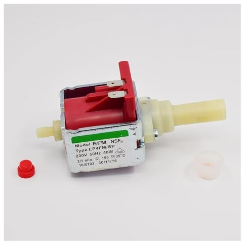 AC 230V Electromagnetic Solenoid Pump Espresso Coffee Machine Water Pump Plunger Pump High Pressure Flow