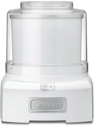 Cuisinart Heladera Cool Scoops, áquina para hacer helado gelato sorbetes y yogur helado, casero en 25 min, Tamaño familiar, Tazón para batir, Bol de congelación instantánea 1.4 L Versión actual