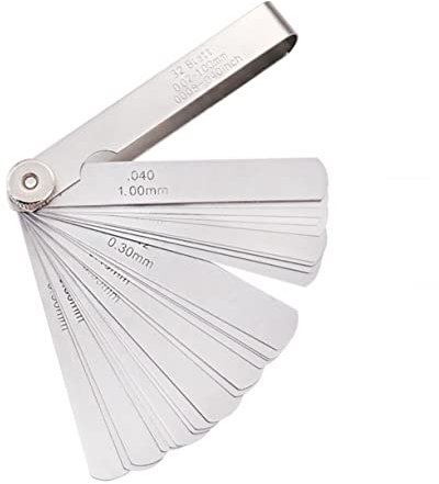 Gatuida Stainless Steel Gauge Thickness Gauge for Accurate Measurement of Clearances Piston Gaps and Spark Gaps High Precision Tool for Engineers and Mechanics