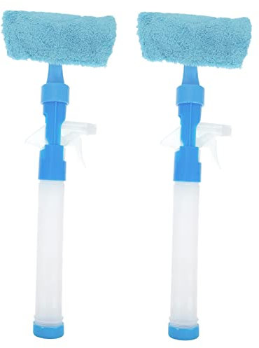 Beavorty Ergonomischer Pp-griff Glasreinigungswischer Wasserstrahl Fenster Für Fliesen Dusche Auto Marmor 2 Stück